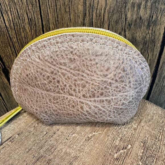 Genuine Leather Makeup Bag Cosmetics Bag NEW Boho Travel Small batch Sustainable - Picture 3 of 9